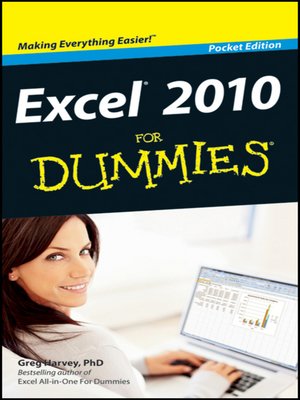 cover image of Excel 2010 For Dummies